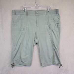 Gloria Vanderbilt Capri Pants Womens Plus Size 22W High Rise Adjustable Hem‎